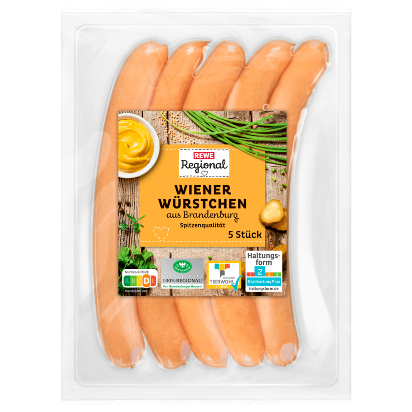 REWE Regional Wiener Würstchen 4x50g, 200g